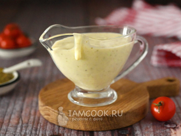 Сливочный соус с песто, рецепт с фото