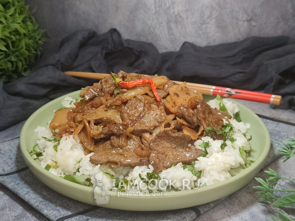 Кимчи с говядиной, рецепт с фото