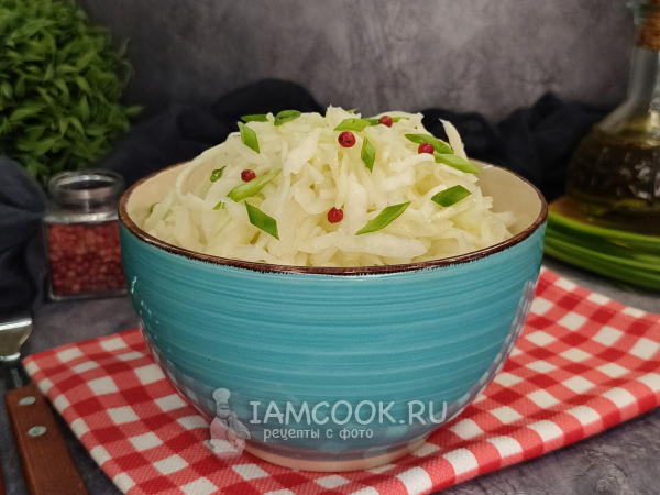 Маринованная капуста по-немецки, рецепт с фото