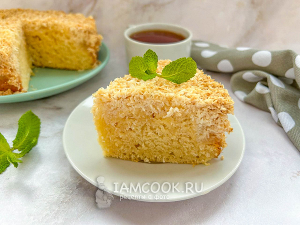 Датский пирог (кокосовый), рецепт с фото