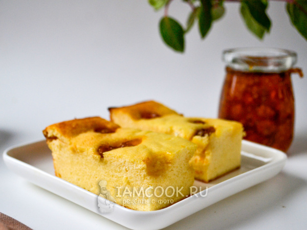 Творожная запеканка с вареньем, рецепт с фото