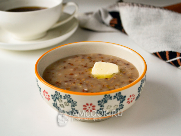 Гречневая каша на овсяном молоке, рецепт с фото