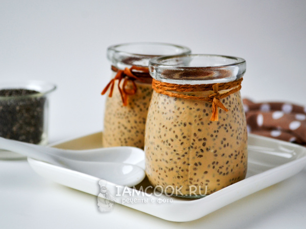 Чиа пудинг тирамису, рецепт с фото