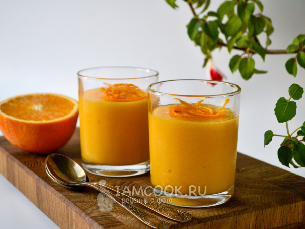 Тыквенный мусс с манкой и апельсином, рецепт с фото