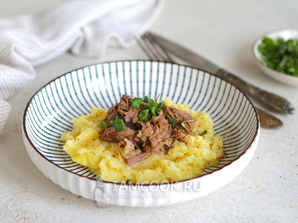 Рваная телятина в духовке, рецепт с фото