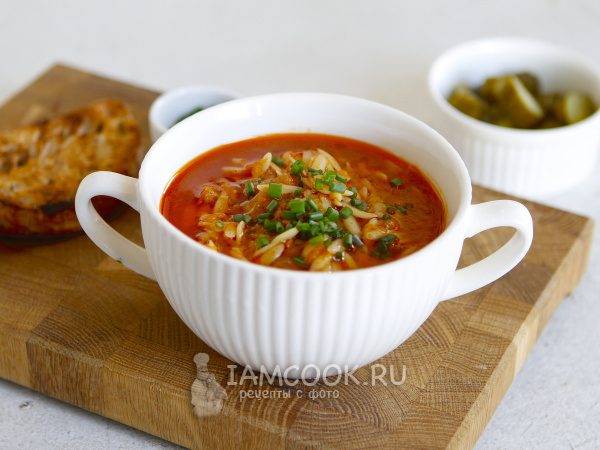 Суп с фрикадельками и орзо, рецепт с фото