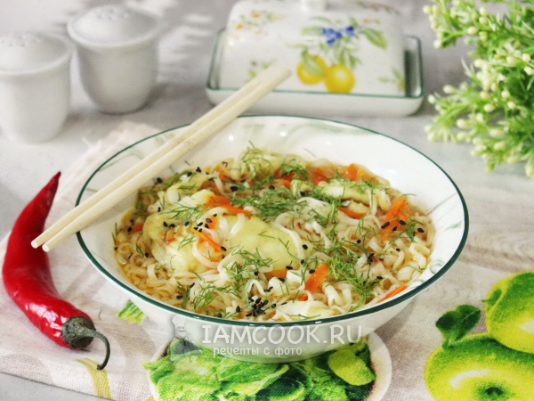 Рамен с рыбой, рецепт с фото