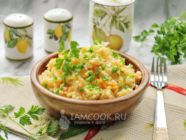 Пшенная каша с квашеной капустой, рецепт с фото