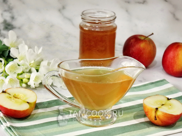 Яблочный сироп, рецепт с фото