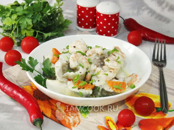 Судак с креветками, рецепт с фото