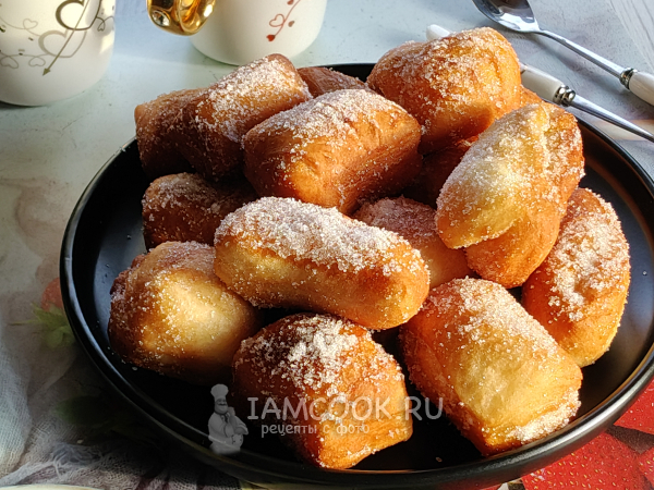 Пончики в сахаре, рецепт с фото