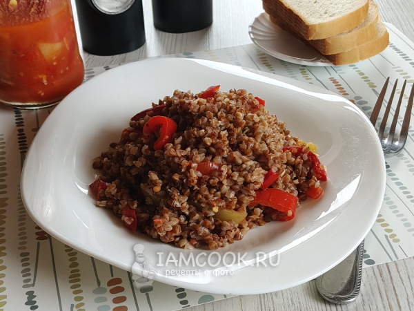 Гречка с лечо, рецепт с фото