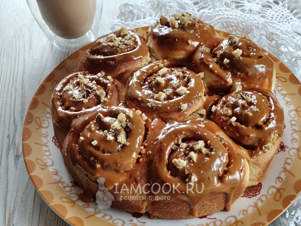 Синнабоны с орехами, рецепт с фото