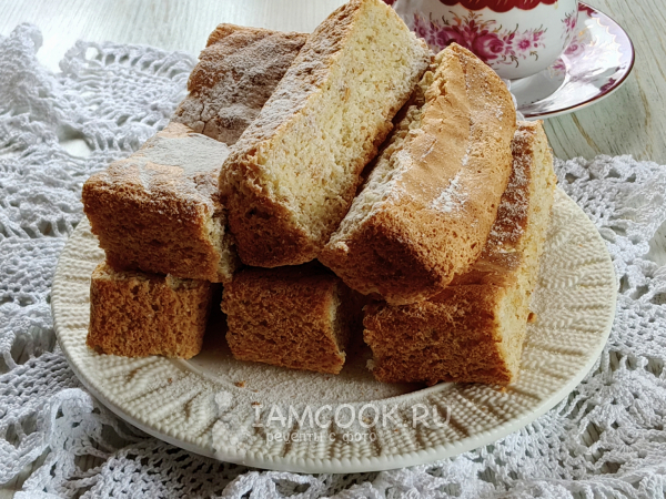 Бисквит с арахисом, рецепт с фото