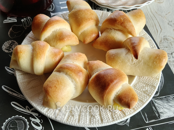 Рогалики с картошкой, рецепт с фото