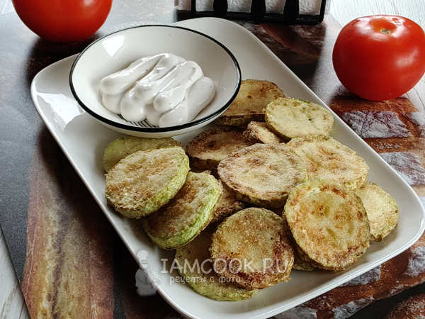 Жареные кабачки в манке на сковороде, рецепт с фото