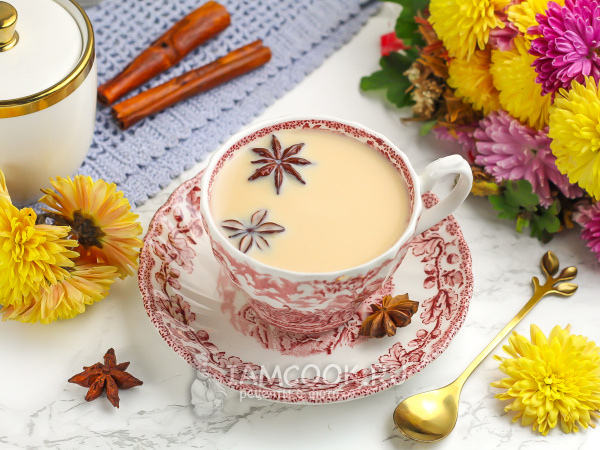Пряный чай Латте, рецепт с фото