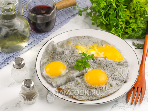 Яичница с вином, рецепт с фото