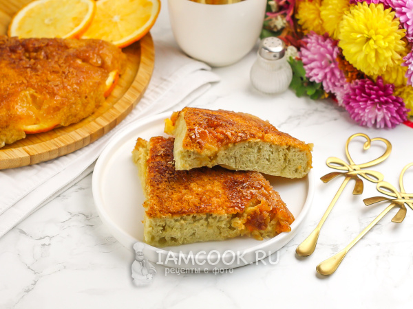 Осенний пирог с апельсинами, рецепт с фото