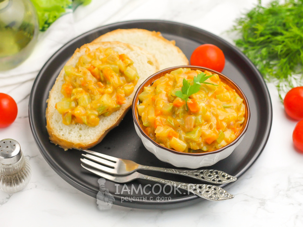 Кабачковая икра с сыром, рецепт с фото