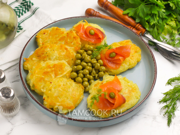 Хашбраун с лососем, рецепт с фото