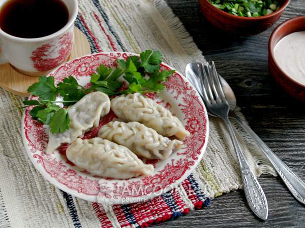 Бёрики (калмыцкие пельмени), рецепт с фото