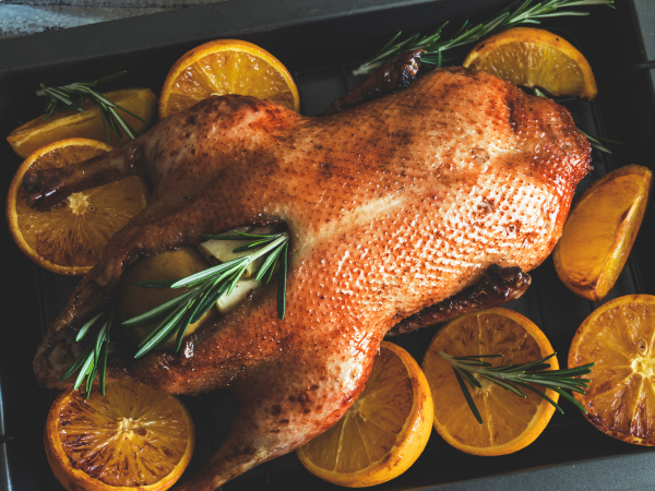 Апельсиновая утка с картофелем в рукаве – кулинарный рецепт