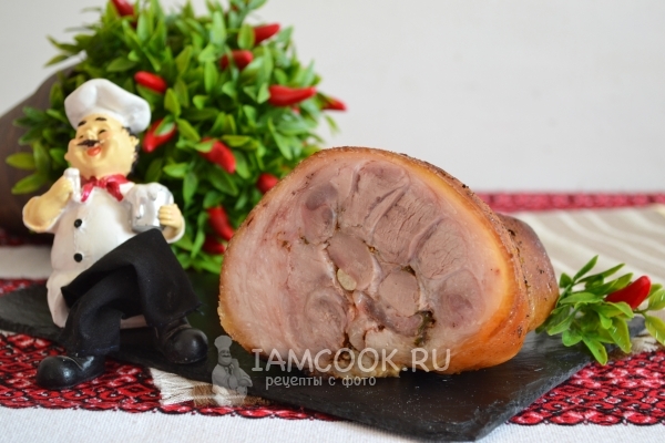Рецепт свиной рульки, запеченной в духовке в фольге