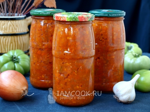 Рецепт икры из зелёных помидоров на зиму