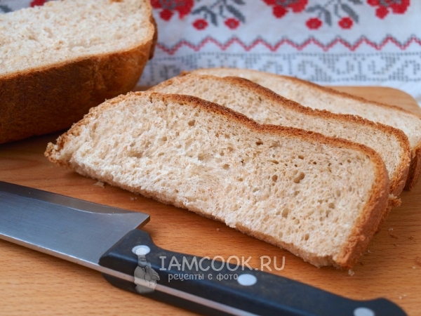 Рецепт белого хлеба с отрубями в хлебопечке