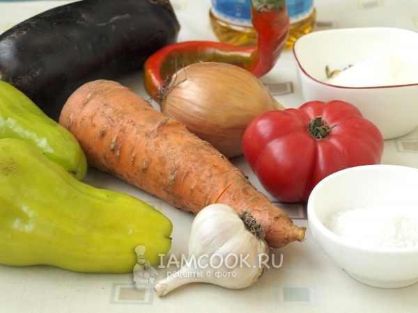 Ингредиенты для соте из овощей
