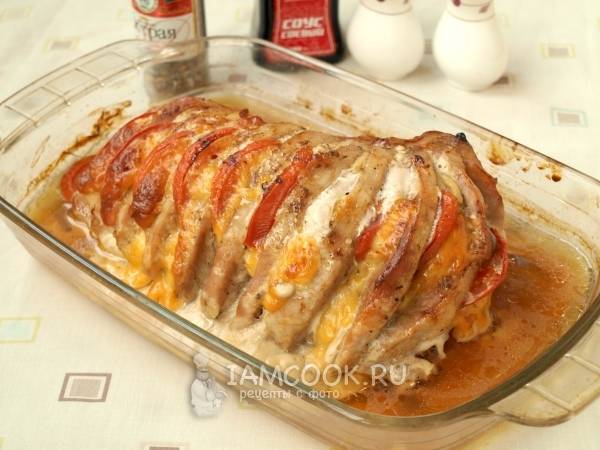 Свинина-гармошка в духовке – сочное мясо на праздничный стол
