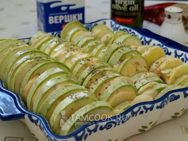 Кабачки с картошкой в духовке - 10 вкусных рецептов с пошаговыми фото