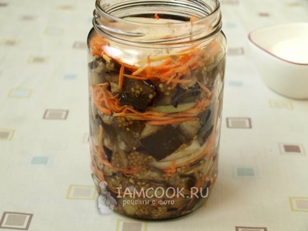 Баклажаны с морковкой и луком на зиму