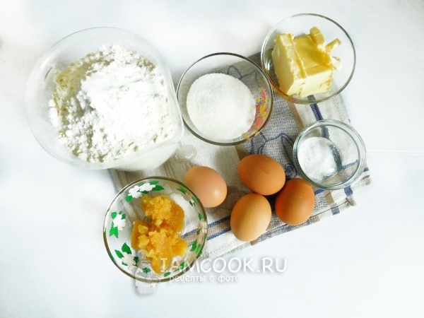 Ингредиенты для торта «Медовые шарики»