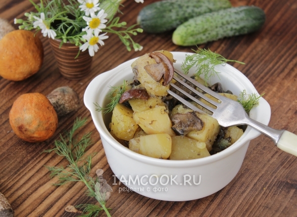 Рецепт жаркого с грибами и картошкой
