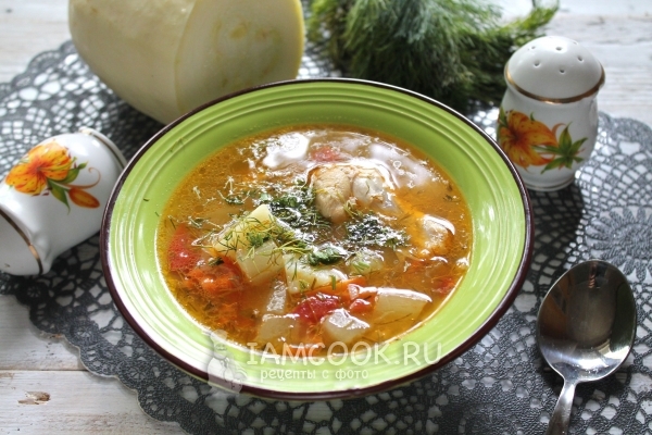 Рецепт супа с кабачком и курицей