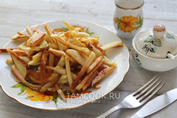 Рецепт жареной картошки с хрустящей корочкой на сковороде
