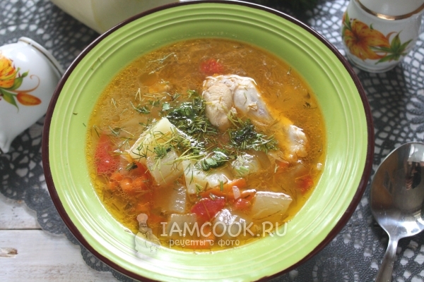 Фото супа с кабачком и курицей