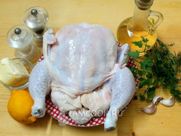 Ингредиенты для курицы с лимоном в духовке