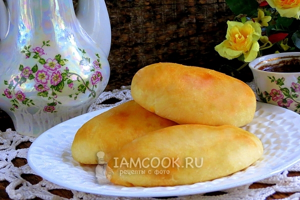 Рецепт пирожков с начинкой из картошки и грибов в духовке