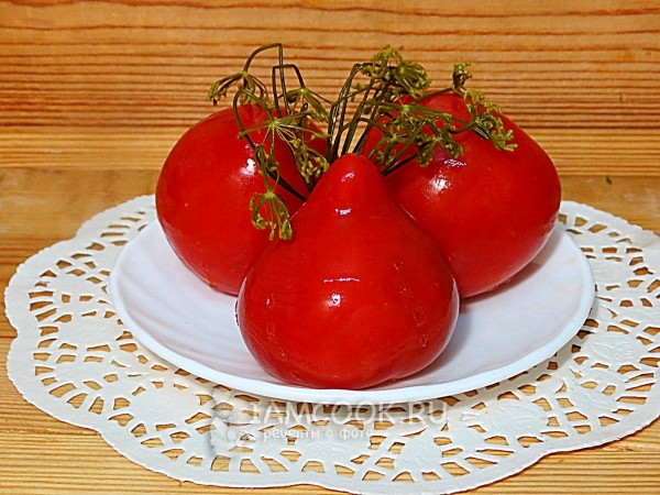 Рецепт помидоров-пятидневок