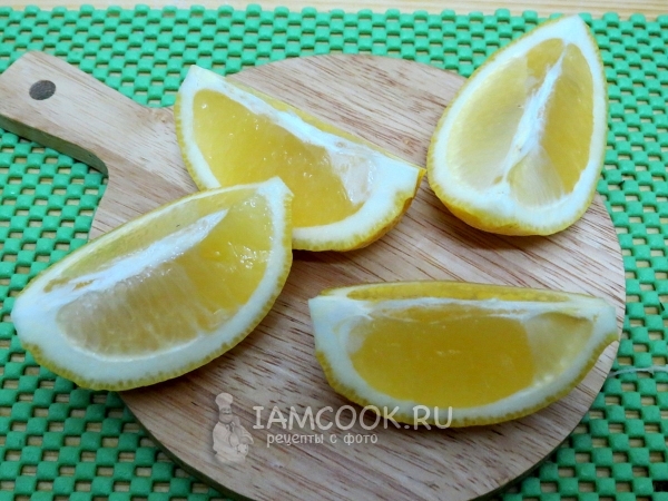 Порезать лимон