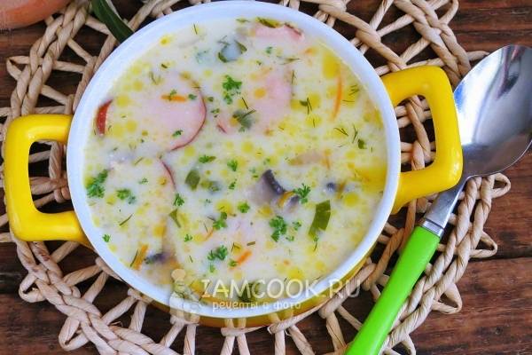 Суп с охотничьими колбасками и сыром - пошаговый рецепт с фото на ремонты-бмв.рф