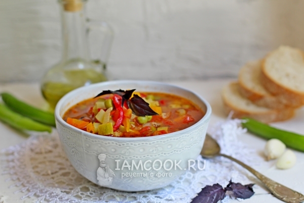 Фото овощного томатного супа