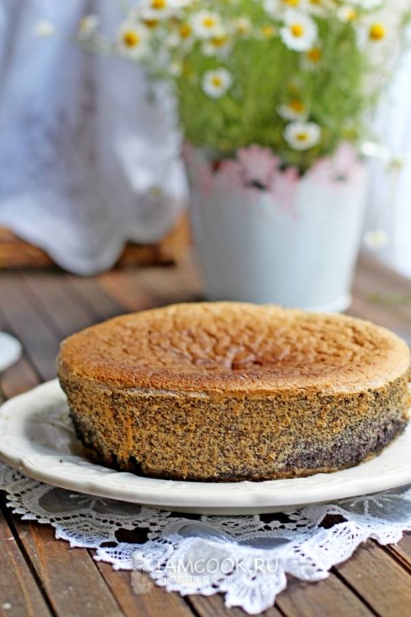 Маковый пирог с глазурью - пошаговый рецепт с фото