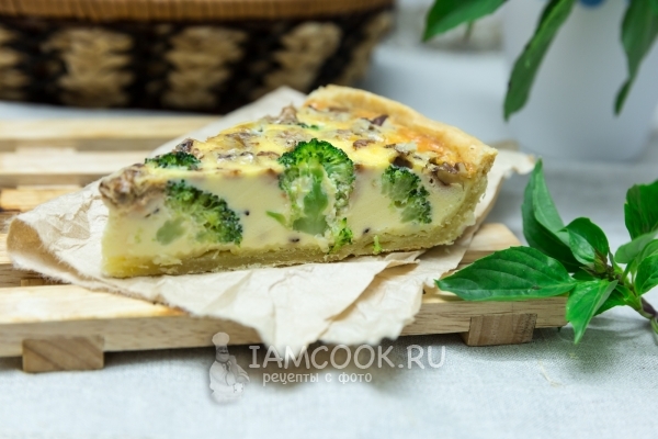 Рецепт пирога с брокколи и сыром