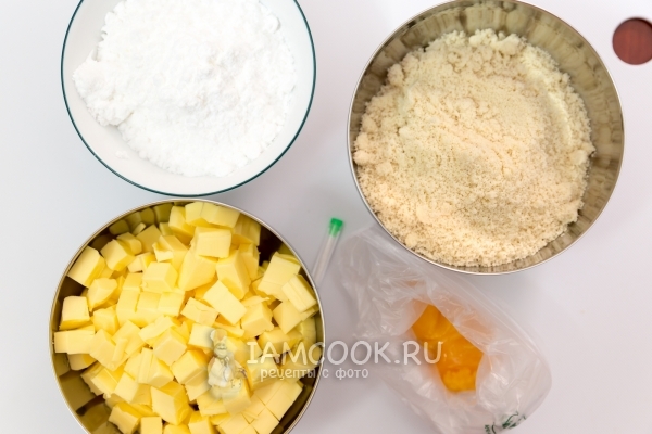Ингредиенты для печенья с вареной сгущенкой