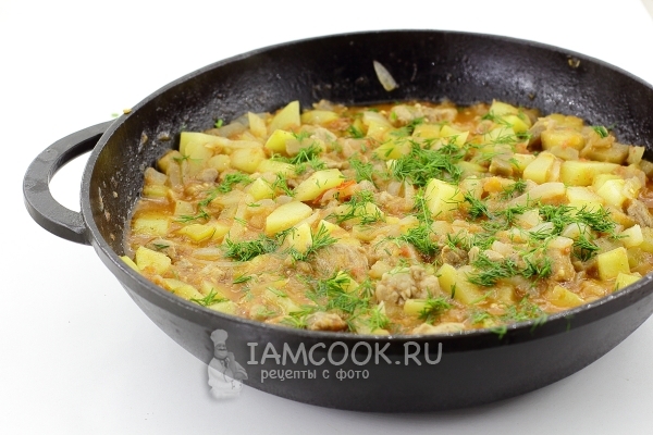 Рецепт овощного рагу из кабачков с мясом и баклажанами