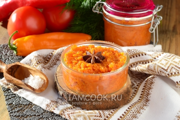 Фото салата из моркови «Оранжевое чудо» на зиму